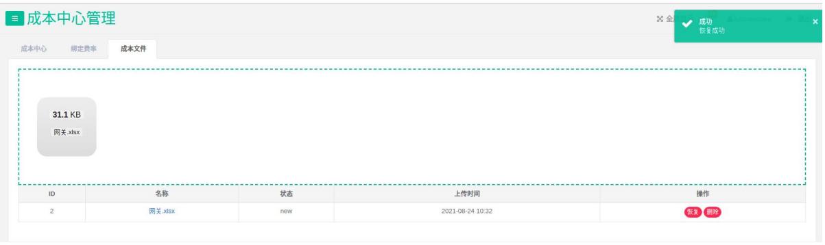圖4-9能源費率列表